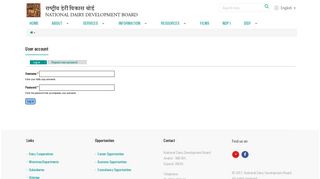
User account | nddb.coop  

