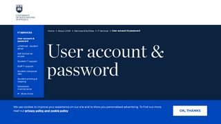 
                            8. User account & password - University of Wollongong – UOW - Uow Mail Login