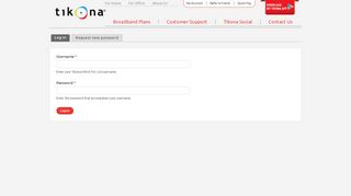 
                            1. User account | Tikona Infinit Pvt. Ltd - Tikona Auto Portal