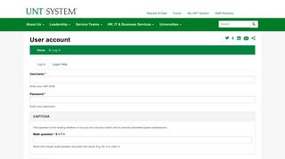 
                            4. User account | UNT System - Unt Student Portal