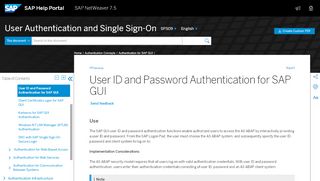 
                            3. User ID and Password Authentication for SAP GUI - SAP Help ... - Sap System Credentials Portal