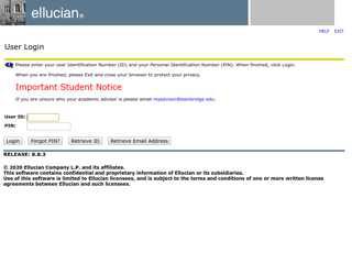 User Login - Bainbridge College Student Information System