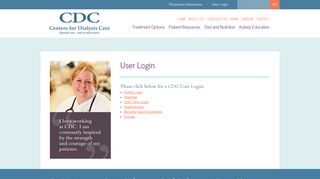 
                            6. User Login | Centers for Dialysis Care - Visonex Portal