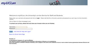 
                            4. User Login - myUCLan - Uclan Blackboard Student Portal