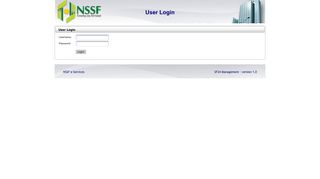 
                            3. User Login - Nssf Portal