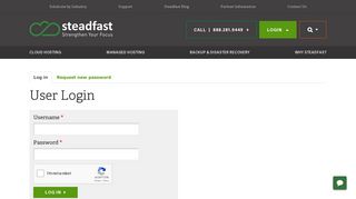 
                            3. User Login - Steadfast.net - Steadfast Portal