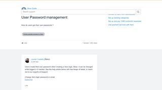 
User Password management - Xero Central  
