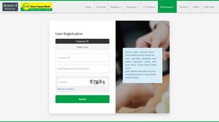 
                            3. User Registration | Karur Vysya Bank Anmol Rewardz - Kvb Anmol Rewardz Portal