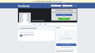 
                            7. Usercloud Cloud | Facebook - Usercloud Sign Up