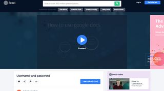 
Username and password by Adwait Magdum on Prezi  
