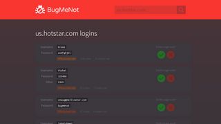 
                            3. us.hotstar.com passwords - BugMeNot - Hotstar Portal And Password