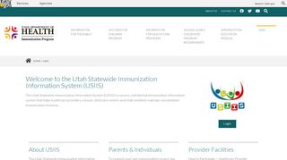 
                            4. USIIS - Immunize Utah - Usiis Portal
