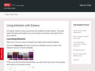 Using Edulastic with Zulama - EMC School
