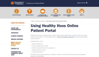 
                            1. Using Healthy Hoos Online Patient Portal | Student Health, U.Va. - Healthy Hoos Patient Portal