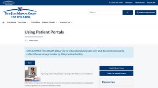 
                            2. Using Patient Portals | The Frist Clinic - Frist Clinic Patient Portal