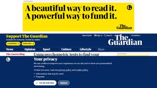 
Using psychometric tests to find your dream job - The Guardian  
