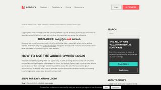 
                            9. Using the Airbnb Owner Login Section - Lodgify - Air B7b Portal