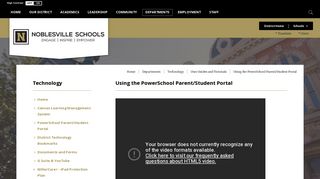 
                            5. Using the PowerSchool Parent/Student Portal - Noblesville Schools - Noblesville Powerschool Parent Portal
