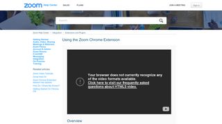 Using the Zoom Chrome Extension – Zoom Help Center