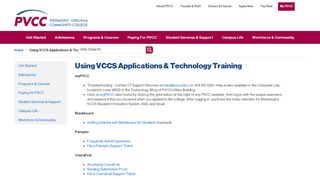 
                            3. Using VCCS Applications & Technology Training - Pvcc.edu - Pvcc Blackboard Login