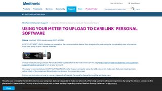
                            4. Using Your Meter to Upload to CareLink Personal Software ... - Minimed Carelink Personal Portal