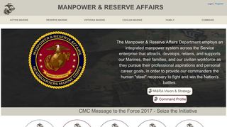 
                            1. USMC Manpower - Marines.mil - Misso Portal