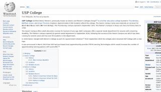 
                            8. USP College - Wikipedia - Usp College Portal