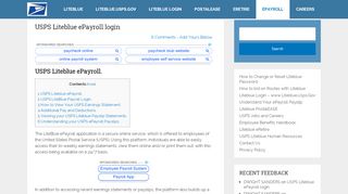 
                            3. USPS Liteblue ePayroll Login - View your USPS Payslips ... - Liteblue Portal Payroll