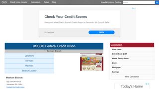 
                            3. USSCO Federal Credit Union - Johnstown, PA at 522 Central ... - Ussco Federal Credit Union Portal