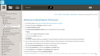 
                            8. uStore Online Help - Setting Up an Ogone/Ingenico Test ... - Ogone Merchant Portal