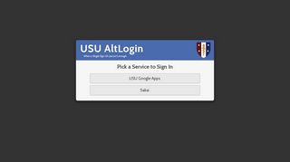 
                            9. USU /altLogin - Usu Email Portal