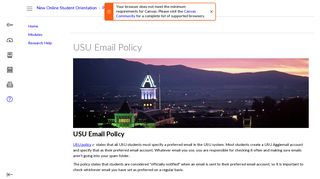 
                            4. USU Email Policy: New Online Student Orientation - Usu Email Portal