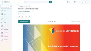 
                            3. Usuarios Administradores (1) | Contraseña | Correo electrónico - Sisbe Banco De Venezuela Login