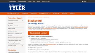 
                            5. UT Tyler Blackboard | Blackboard Login - UT Tyler - Ut Blackboard Portal