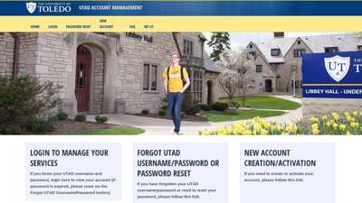 
                            6. UTAD Account Management - University of Toledo