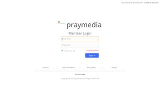 
                            1. Utilisateurs existants, veuillez entrer dans la zone ... - praymedia - Praymedia Login