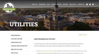 
                            7. Utilities | Denton Economic Development Partnership - City Of Denton Utilities Portal