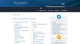 
                            6. Utility and Residential Services - Sacramento County - Sacramento Utilities Portal