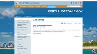 
                            4. Utility Billing - City of Fort Lauderdale - Fort Lauderdale Utility Portal