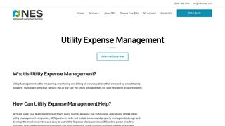 
                            3. Utility Expense Management | National Exemption Service ... - Nes Water Portal