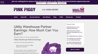 
                            7. Utility Warehouse Distributor Earnings: How Much Can You ... - Utility Warehouse Extranet Portal Page