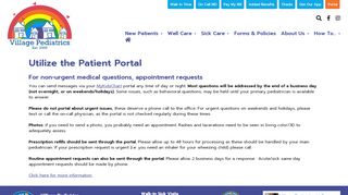 
                            4. Utilize the Portal | Westport, CT | Village Pediatrics - Pediatrics Day And Night Patient Portal