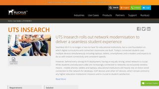 
UTS INSEARCH | Ruckus Networks - Ruckus Wireless  

