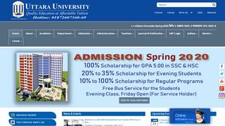 Uttara University - Uttara University Student Portal