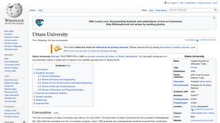 Uttara University - Wikipedia - Uttara University Student Portal