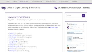 
                            3. UW Catalyst Web Tools – The Office of Digital Learning ... - Uw Catalyst Tools Portal