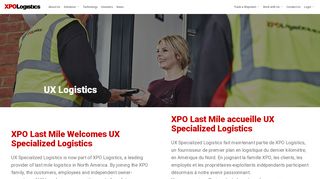 UX Specialized Logistics  XPO Logistics