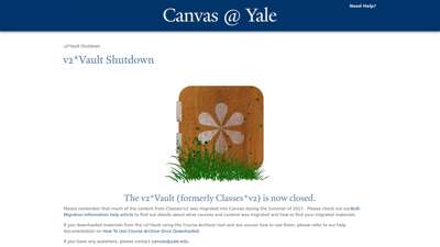 
                            1. v2*Vault Shutdown Canvas @ Yale