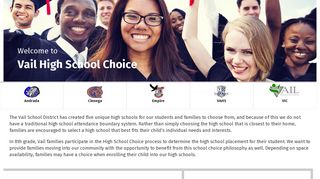 
Vail High School Choice
