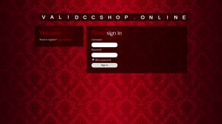 Valid CC Shop Online - Buy Fresh Credit Cards Cvv With Ssn ... - Validshop Su Login
